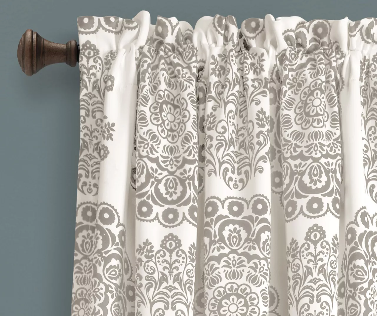 Evelyn Medallion Room-Darkening Rod Pocket Curtain Panel Pair 9 Evelyn Medallion Room-Darkening Rod Pocket Curtain Panel Pair - Image 7
