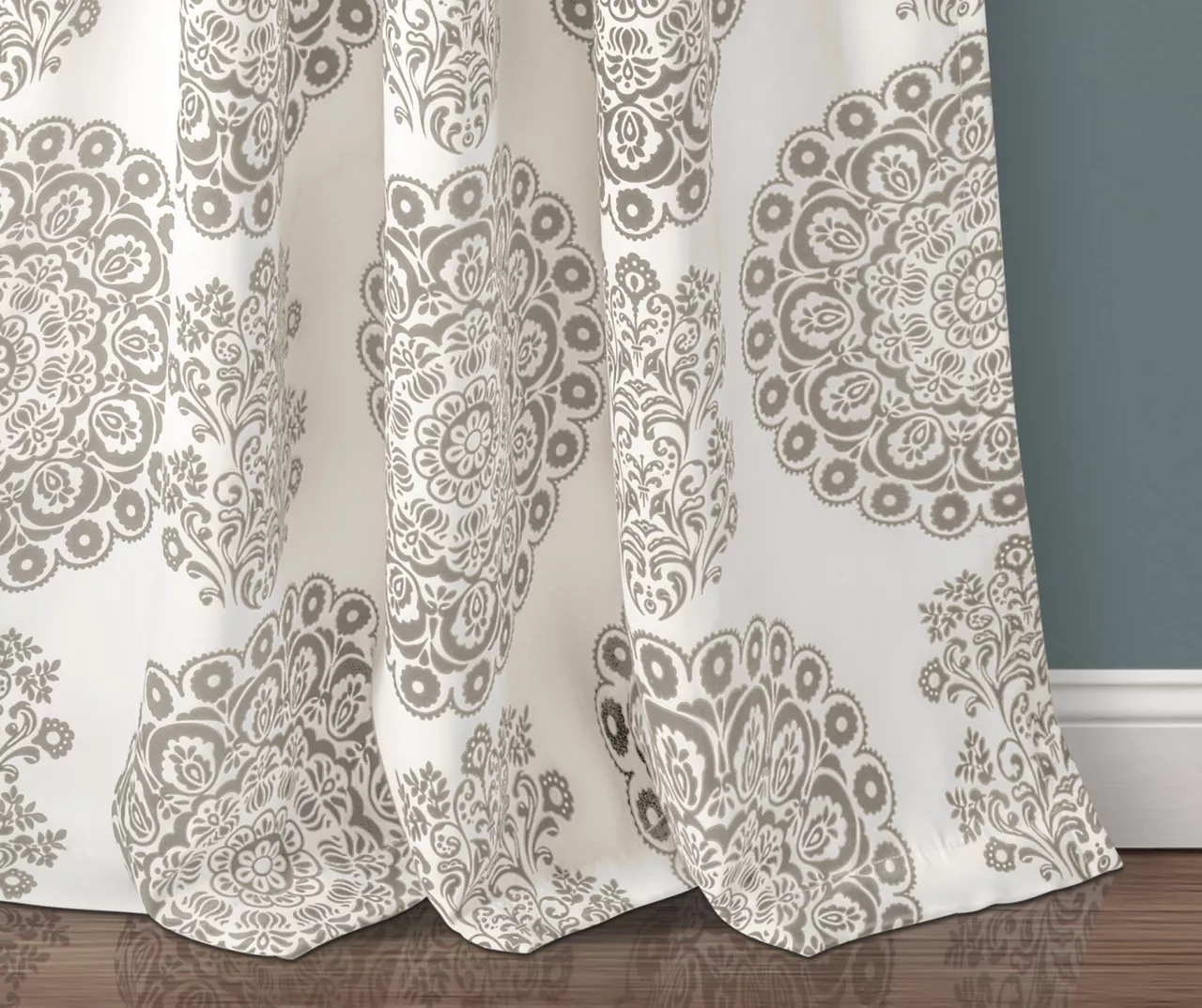 Evelyn Medallion Room-Darkening Rod Pocket Curtain Panel Pair 10 Evelyn Medallion Room-Darkening Rod Pocket Curtain Panel Pair - Image 8