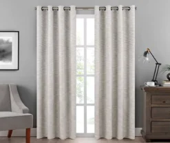 Warren Platinum Blackout Grommet Curtain Panel, (63")