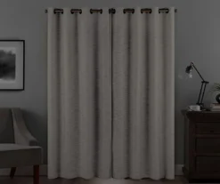 Warren Platinum Blackout Grommet Curtain Panel, (63") -DHP Sales Store 810474082 6