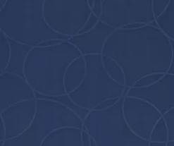 Round & Round Navy Blackout Grommet Curtain Panel, (108") -DHP Sales Store 810474093 5