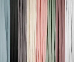 Priya Gray Semi-Sheer Tab Top Curtain Panel, (95") -DHP Sales Store 810474123 6