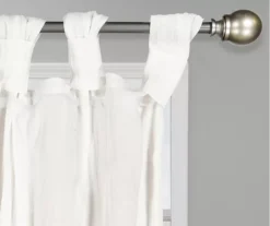 Priya White Semi-Sheer Tab Top Curtain Panel, (63") 9 Priya White Semi-Sheer Tab Top Curtain Panel, (63") -DHP Sales Store 810474131 2