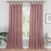 Priya Dark Rose Semi-Sheer Tab Top Curtain Panel, (63") -DHP Sales Store 810474133 1 1