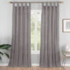 Priya Gray Semi-Sheer Tab Top Curtain Panel, (63") 2 Priya Gray Semi-Sheer Tab Top Curtain Panel, (63") -DHP Sales Store 810474134 1 1