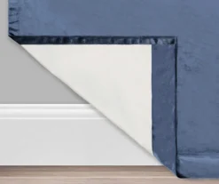 Harper Navy Velvet Blackout Rod Pocket Curtain Panel, (95") -DHP Sales Store 810474869 3