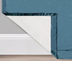 Harper Teal Velvet Blackout Rod Pocket Curtain Panel, (108") -DHP Sales Store 810474920 3