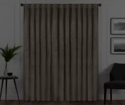 Harper Mushroom Velvet Blackout Rod Pocket Curtain Panel, (95") 16 Harper Mushroom Velvet Blackout Rod Pocket Curtain Panel, (95") -DHP Sales Store 810474941 6