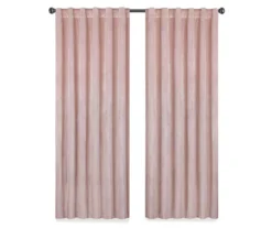 Harper Blush Velvet Blackout Rod Pocket Curtain Panel, (95") 14 Harper Blush Velvet Blackout Rod Pocket Curtain Panel, (95") -DHP Sales Store 810474942 4
