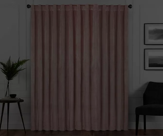 Harper Blush Velvet Blackout Rod Pocket Curtain Panel, (95") 8 Harper Blush Velvet Blackout Rod Pocket Curtain Panel, (95") - Image 6
