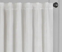 Harper Snow Velvet Blackout Rod Pocket Curtain Panel, (95") -DHP Sales Store 810474943 2