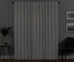 Harper Snow Velvet Blackout Rod Pocket Curtain Panel, (95") -DHP Sales Store 810474943 6