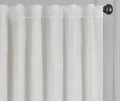 Harper Snow Velvet Blackout Rod Pocket Curtain Panel, (108") -DHP Sales Store 810474948 2