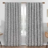 Nora Botanical Gray Blackout Rod Pocket Curtain Panel, (84") -DHP Sales Store 810474958 1 1