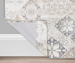 Martina Medallion Taupe Blackout Grommet Curtain Panel, (84") -DHP Sales Store 810474962 3