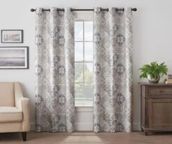Eclipse Martina Medallion Blackout Grommet Curtain Panel -DHP Sales Store 810474965 1