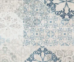 Martina Medallion Blue Blackout Grommet Curtain Panel, (63") -DHP Sales Store 810474967 5 1