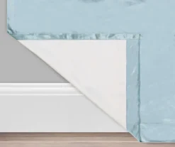 Harper Blue Velvet Blackout Rod Pocket Curtain Panel, (63") -DHP Sales Store 810474984 3