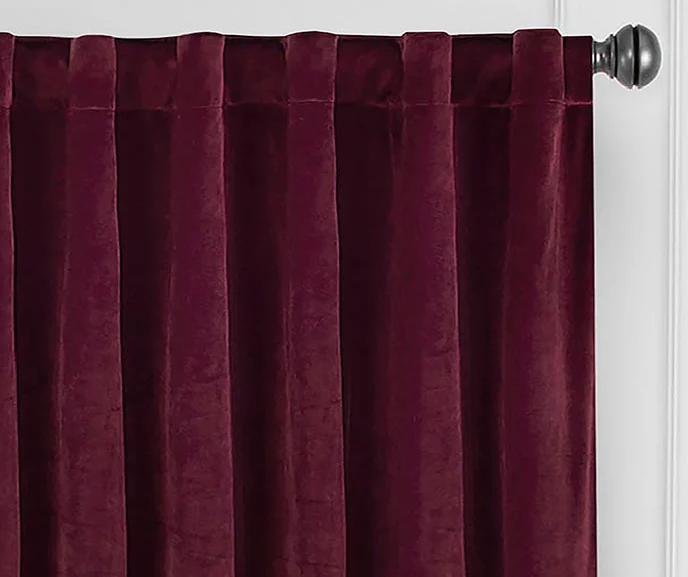Harper Port Velvet Blackout Rod Pocket Curtain Panel, (108") 4 Harper Port Velvet Blackout Rod Pocket Curtain Panel, (108") - Image 2