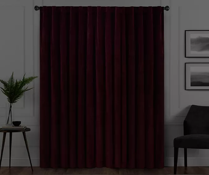 Harper Port Velvet Blackout Rod Pocket Curtain Panel, (108") 8 Harper Port Velvet Blackout Rod Pocket Curtain Panel, (108") - Image 6