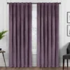Harper Plum Velvet Blackout Rod Pocket Curtain Panel, (84") -DHP Sales Store 810475012 1