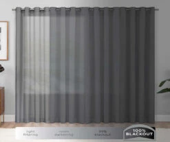 Harper Plum Velvet Blackout Rod Pocket Curtain Panel, (84") -DHP Sales Store 810475012 8