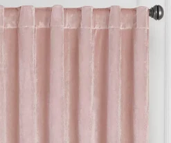 Harper Blush Velvet Blackout Rod Pocket Curtain Panel, (84") -DHP Sales Store 810475014 2