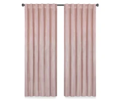 Harper Blush Velvet Blackout Rod Pocket Curtain Panel, (84") -DHP Sales Store 810475014 4