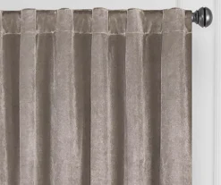 Harper Mushroom Velvet Blackout Rod Pocket Curtain Panel, (63") 12 Harper Mushroom Velvet Blackout Rod Pocket Curtain Panel, (63") -DHP Sales Store 810475018 2
