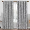 Nora Botanical Gray Blackout Rod Pocket Curtain Panel, (63") -DHP Sales Store 810475043 1 1