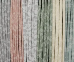 Nora Botanical Gray Blackout Rod Pocket Curtain Panel, (63") 17 Nora Botanical Gray Blackout Rod Pocket Curtain Panel, (63") -DHP Sales Store 810475043 7