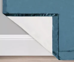 Harper Teal Velvet Blackout Rod Pocket Curtain Panel, (84") -DHP Sales Store 810475065 3