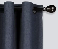 Gabriella Indigo Blackout Grommet Curtain Panel, (63") -DHP Sales Store 810475069 2