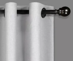 Gabriella Light Gray Blackout Grommet Curtain Panel, (95") -DHP Sales Store 810475071 2