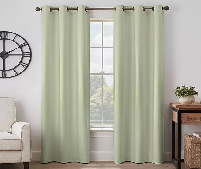 Gabriella Sage Blackout Grommet Curtain Panel, (84") 3 Gabriella Sage Blackout Grommet Curtain Panel, (84")