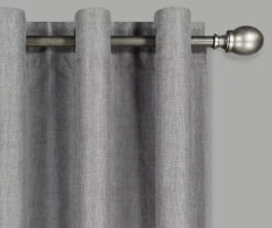 Kira Gray Blackout Grommet Curtain Panel, (84") -DHP Sales Store 810475106 2