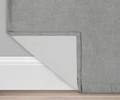 Kira Gray Blackout Grommet Curtain Panel, (108") 13 Kira Gray Blackout Grommet Curtain Panel, (108") -DHP Sales Store 810475122 3