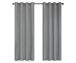 Kira Gray Blackout Grommet Curtain Panel, (108") 14 Kira Gray Blackout Grommet Curtain Panel, (108") -DHP Sales Store 810475122 4