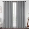 Kira Gray Blackout Grommet Curtain Panel, (63") -DHP Sales Store 810475128 1