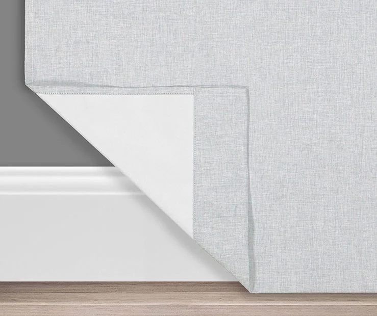 Gabriella Light Gray Blackout Grommet Curtain Panel, (63") 5 Gabriella Light Gray Blackout Grommet Curtain Panel, (63") - Image 3