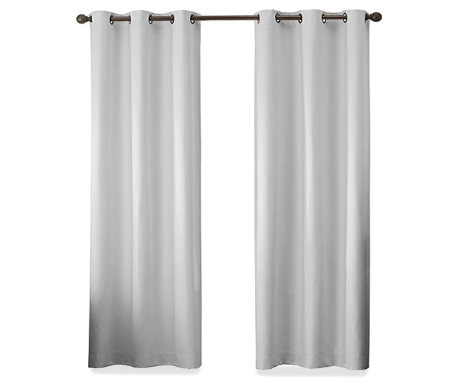 Gabriella Light Gray Blackout Grommet Curtain Panel, (63") 6 Gabriella Light Gray Blackout Grommet Curtain Panel, (63") - Image 4