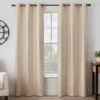 Gabriella Beige Blackout Grommet Curtain Panel, (63") -DHP Sales Store 810475138 1 1