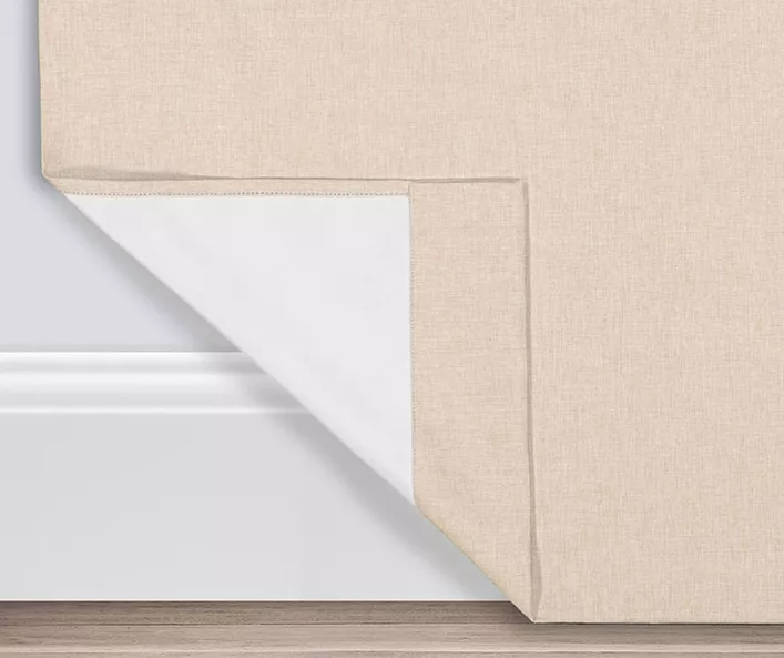 Gabriella Beige Blackout Grommet Curtain Panel, (63") 5 Gabriella Beige Blackout Grommet Curtain Panel, (63") - Image 3