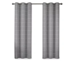 Peconic Gray Blackout Grommet Curtain Panel, (63") -DHP Sales Store 810475196 4