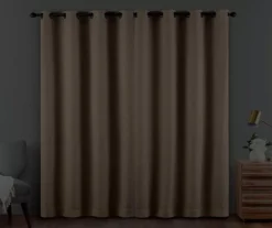 Cara Mocha Blackout Grommet Curtain Panel, (108") -DHP Sales Store 810475210 6