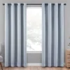 Cara Denim Blackout Grommet Curtain Panel, (108") 1 Cara Denim Blackout Grommet Curtain Panel, (108") -DHP Sales Store 810475223 1