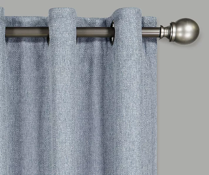Cara Denim Blackout Grommet Curtain Panel, (108") 4 Cara Denim Blackout Grommet Curtain Panel, (108") - Image 2