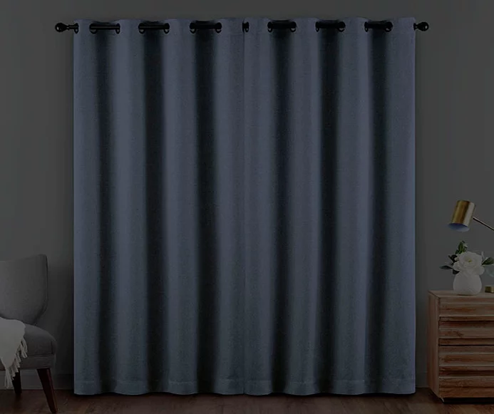 Cara Denim Blackout Grommet Curtain Panel, (108") 8 Cara Denim Blackout Grommet Curtain Panel, (108") - Image 6