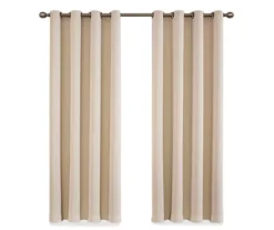 Round & Round Ecru Blackout Grommet Curtain Panel, (95") -DHP Sales Store 810475239 4