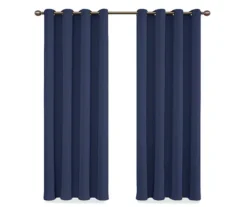 Round & Round Navy Blackout Grommet Curtain Panel, (95") 14 Round & Round Navy Blackout Grommet Curtain Panel, (95") -DHP Sales Store 810475240 4